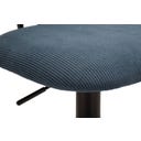 Barhocker mit Höhenverstellung hellblau, 2er-Set