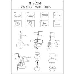 Barhocker mit Höhenverstellung hellblau, 2er-Set