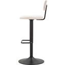 Barhocker mit Höhenverstellung weiß, 2er-Set