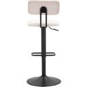 Barhocker mit Höhenverstellung weiß, 2er-Set