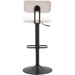 Barhocker mit Höhenverstellung weiß, 2er-Set