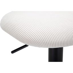 Barhocker mit Höhenverstellung weiß, 2er-Set