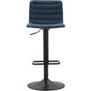 Barhocker mit Höhenverstellung hoch, marineblau, 2er-Set