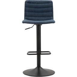 Barhocker mit Höhenverstellung hoch, marineblau, 2er-Set