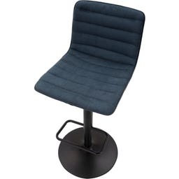 Barhocker mit Höhenverstellung hoch, marineblau, 2er-Set