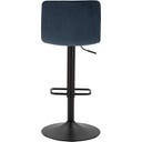 Barhocker mit Höhenverstellung hoch, marineblau, 2er-Set