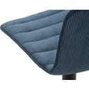 Barhocker mit Höhenverstellung hoch, marineblau, 2er-Set
