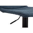 Barhocker mit Höhenverstellung hoch, marineblau, 2er-Set