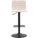 Barhocker mit Höhenverstellung hoch, weiß, 2er-Set