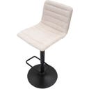 Barhocker mit Höhenverstellung hoch, weiß, 2er-Set