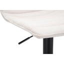 Barhocker mit Höhenverstellung hoch, weiß, 2er-Set