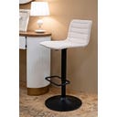 Barhocker mit Höhenverstellung hoch, weiß, 2er-Set