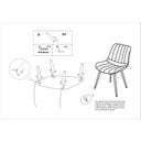 Mauro Ferretti Stuhlset Paris Grün/Gold, 2-teilig