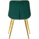 Mauro Ferretti Stuhlset Paris Grün/Gold, 2-teilig