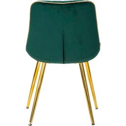 Mauro Ferretti Stuhlset Paris Grün/Gold, 2-teilig