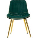 Mauro Ferretti Stuhlset Paris Grün/Gold, 2-teilig