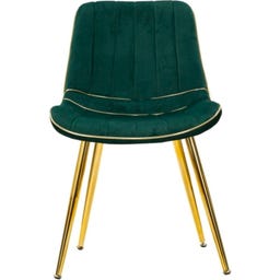 Mauro Ferretti Stuhlset Paris Grün/Gold, 2-teilig