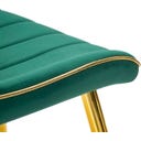 Mauro Ferretti Stuhlset Paris Grün/Gold, 2-teilig