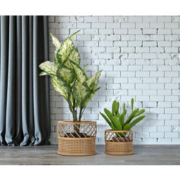 Mauro Ferretti Pflanztopfhalter Panama, 2er-Set