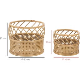 Mauro Ferretti Panama Plant Pot Holder, Set of 2