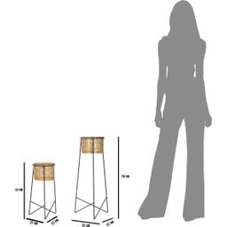 Mauro Ferretti Blumentopfhalter-Set Exy, 2 Stück