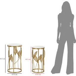 Mauro Ferretti Beistelltische-Set, 2 Stück