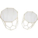 Mauro Ferretti Beistelltisch-Set New Glass, 2 Stück