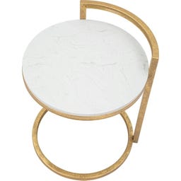 Mauro Ferretti Beistelltisch rund Marmor