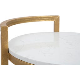 Mauro Ferretti Marble okrogla stranska mizica