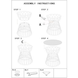 Mauro Ferretti Couchtisch Panama Circle Ø 50 x 50 cm