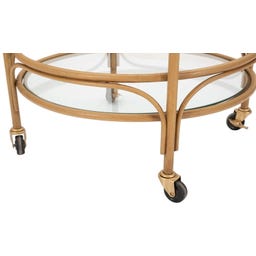 Mauro Ferretti Panama Serving Trolley, round