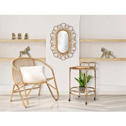 Mauro Ferretti Servierwagen Panama, rund