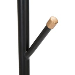 Glam Black Coat Rack with Umbrella Holder