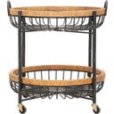 Mauro Ferretti Beistelltisch Cebu mit Rollen