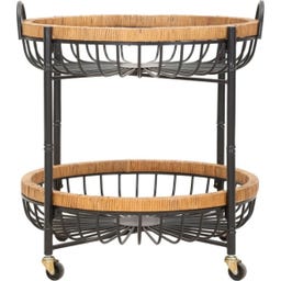 Mauro Ferretti Beistelltisch Cebu mit Rollen