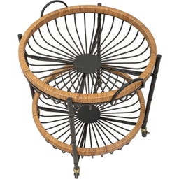 Mauro Ferretti Beistelltisch Cebu mit Rollen