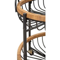 Mauro Ferretti Beistelltisch Cebu mit Rollen