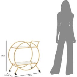 Mauro Ferretti Servierwagen rund