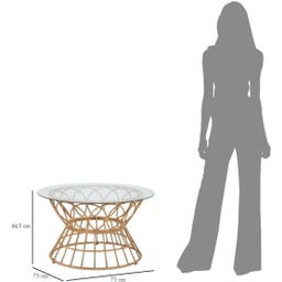 Mauro Ferretti Couchtisch Panama Circle Ø 75 x 44,5 cm