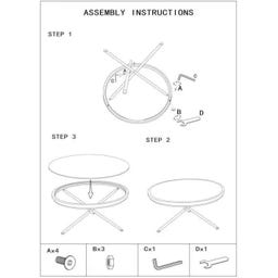 Mauro Ferretti Couchtisch Cebu mit Rollen