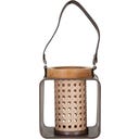 Mauro Ferretti Laterne aus Eisen & Rattan