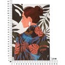 Leinwandbild mit Farbdruck Lady Jungle -B-