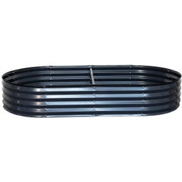 Esschert Design Carré Potager Ovale Anthracite - L