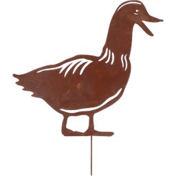 Esschert Design Duck Garden Stake - Rust - 1 item