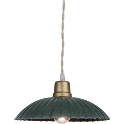 Strömshaga Hanglamp Ingrid, Large - Donkergroen