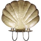 Str&ouml;mshaga "Shell" Antique Brass Candle Holder