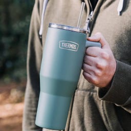 Thermos Thermal mug, 1.1 L - green mat