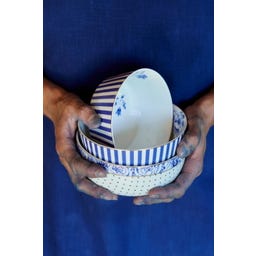 Pip Studio Schüssel Royal Stripes Blue