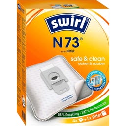 Swirl® Sacchetti per aspirapolvere EcoPor® N 73 - 4 pezzi