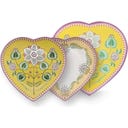 Pip Studio Teller in Herzform Lily&Lotus 21,5 cm - Gelb